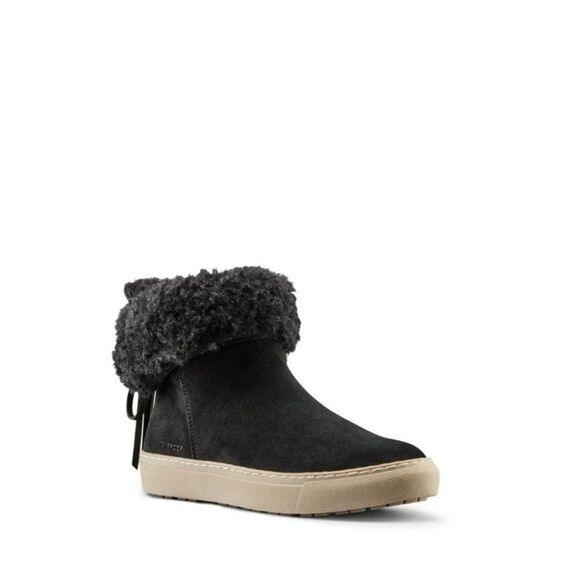 Cougar Devon Black Suede Waterproof Winter Sneaker Boots - Fur-Lined Black Sz 10 - Picture 1 of 11